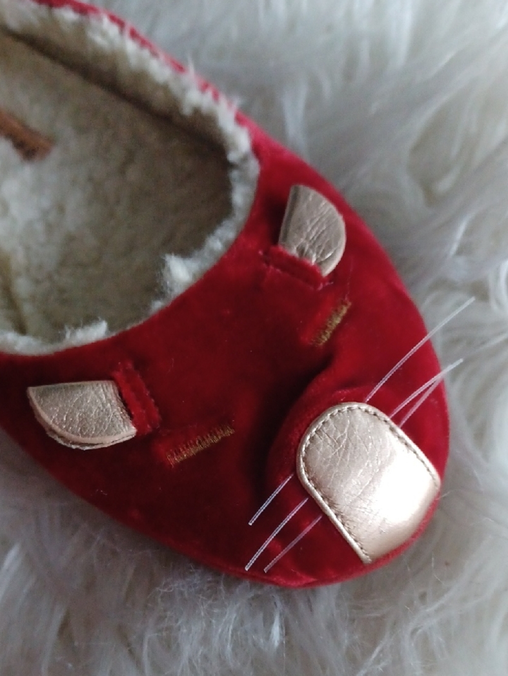 Marc By Marc Jacobs Velour Cat Face Flats - Picture 14 of 16